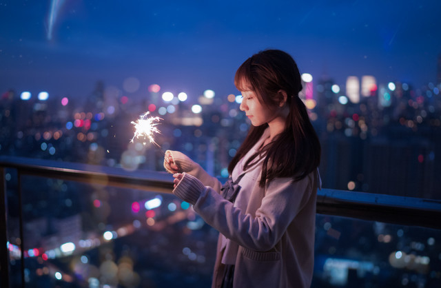 晚上拍夜景配的说说 城市夜景配一句话